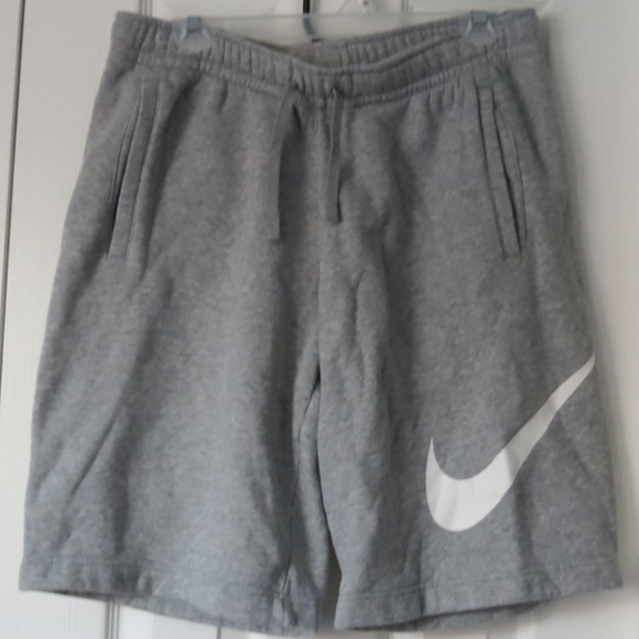 gray nike sweat shorts